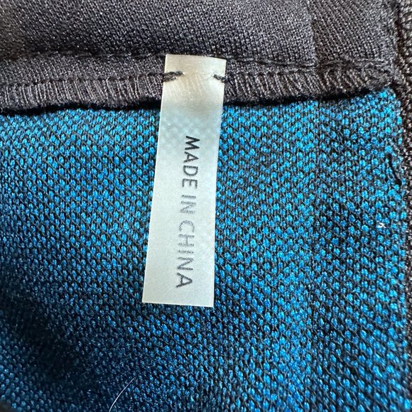 Rebecca Taylor Dress Fit & Flare Blue Black Python Snake Sleeveless Knit Sz 8 - Picture 9 of 11